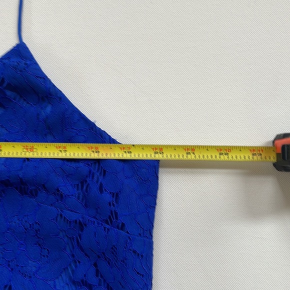 J.Crew Blue Lace Cami with thin Spaghetti Straps Size 12 - Picture 6 of 9